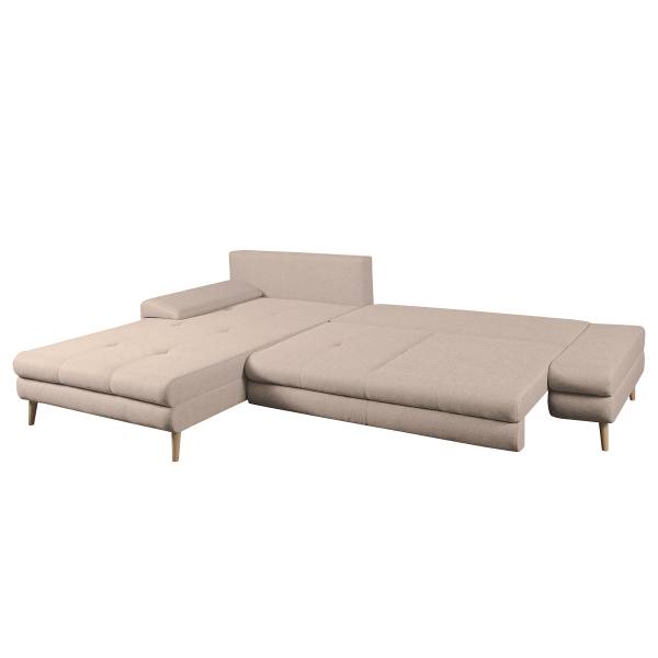 Canapé d’angle convertible Rewav Beige