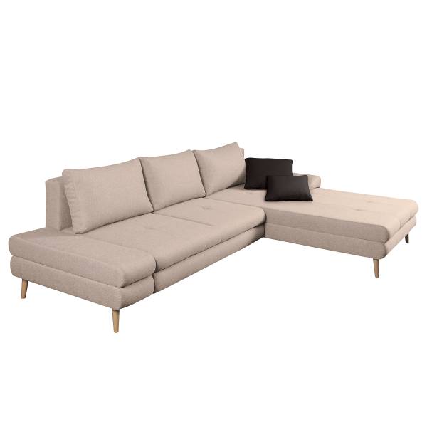 Canapé d’angle convertible Rewav Beige