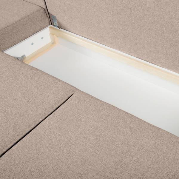 Canapé d’angle convertible Rewav Beige