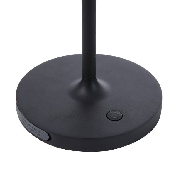Lampada tavolo ricaricabile Nanega Nero
