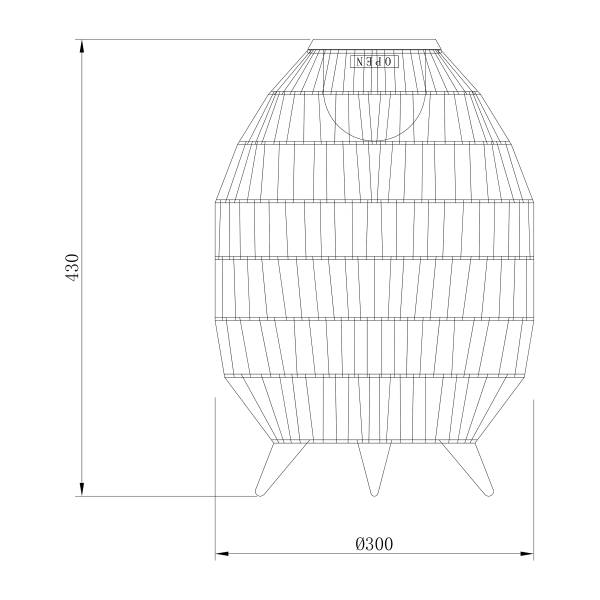 Lampada tavolo solare SINU Inclusa lampadina a batteria