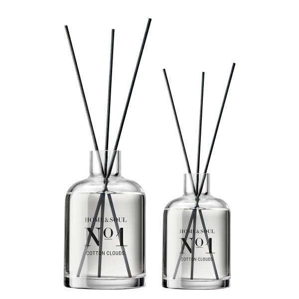 Fragranza HOME & SOUL Cotton Clouds Profumatore / vetro / poliestere- Trasparente - Quantità di riempimento: 250 ml