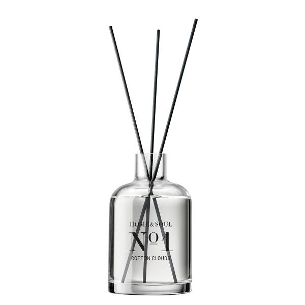 Fragranza HOME & SOUL Cotton Clouds Profumatore / vetro / poliestere- Trasparente - Quantità di riempimento: 250 ml