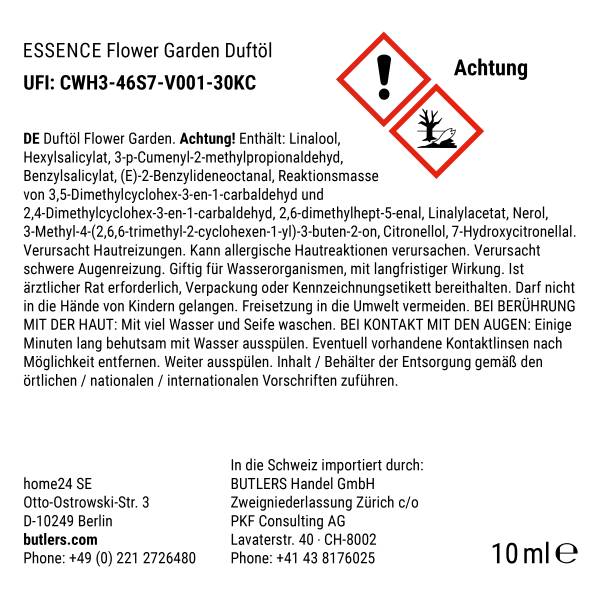 Olio essenziale ESSENCE Flower Garden Profumatore / vetro - Marrone