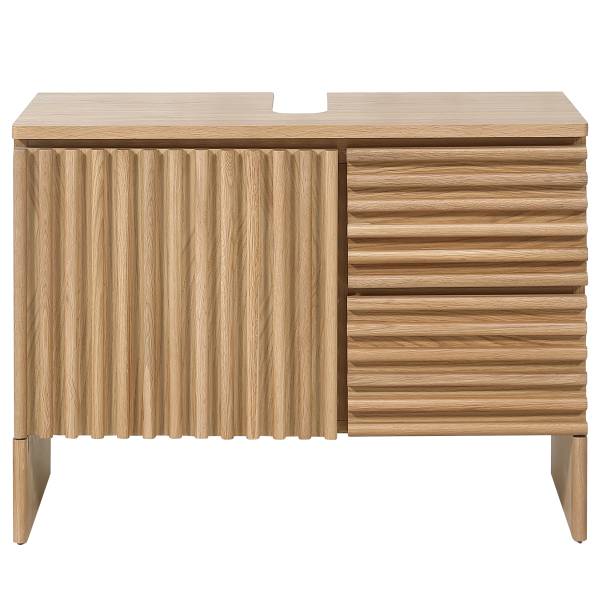 Waschbeckenunterschrank STABY Echtholzfurnier - Eiche