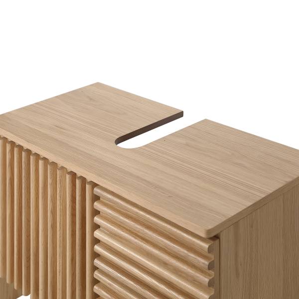 Waschbeckenunterschrank STABY Echtholzfurnier - Eiche