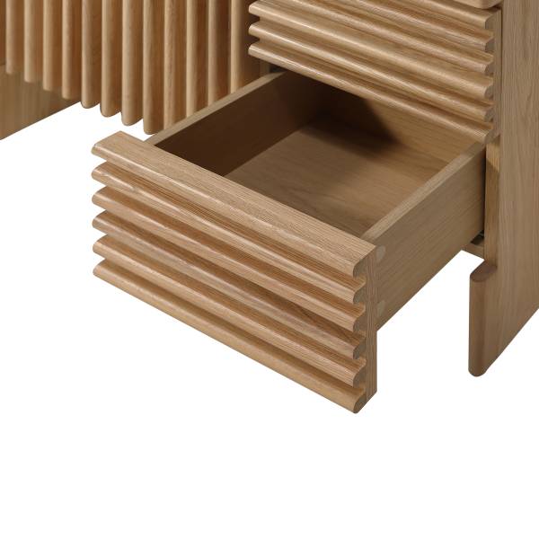 Waschbeckenunterschrank STABY Echtholzfurnier - Eiche