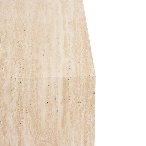 Couchtisch Cozzens - quadratisch 48 cm Travertin Dekor