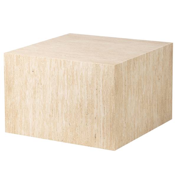 Tavolino Cozzens - quadrato 60 cm Effetto travertino