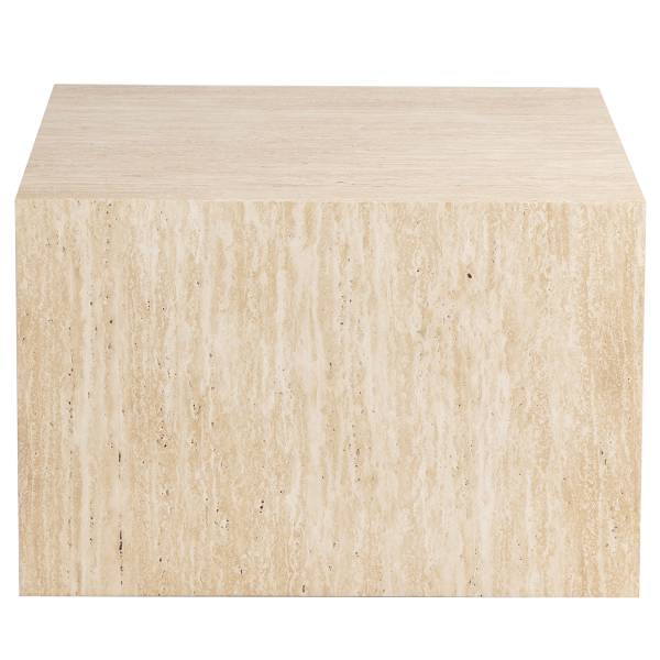 Tavolino Cozzens - quadrato 60 cm Effetto travertino