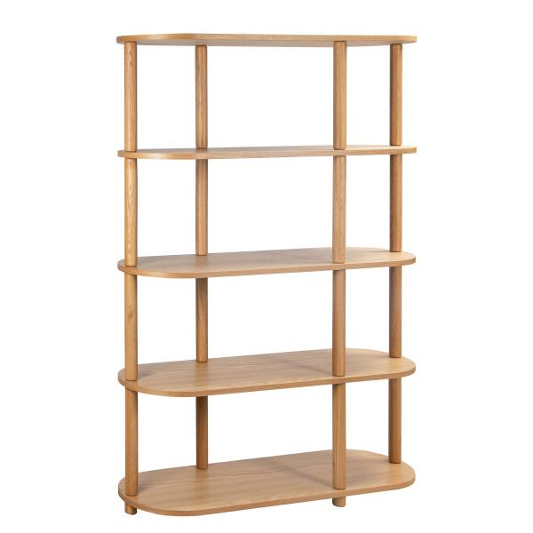 Étagère Ticonic - 117 cm Placage en bois véritable - Chêne