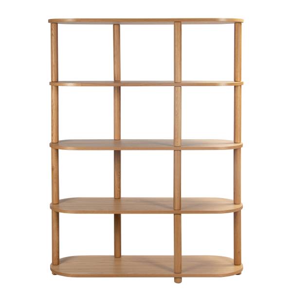 Étagère Ticonic - 117 cm Placage en bois véritable - Chêne