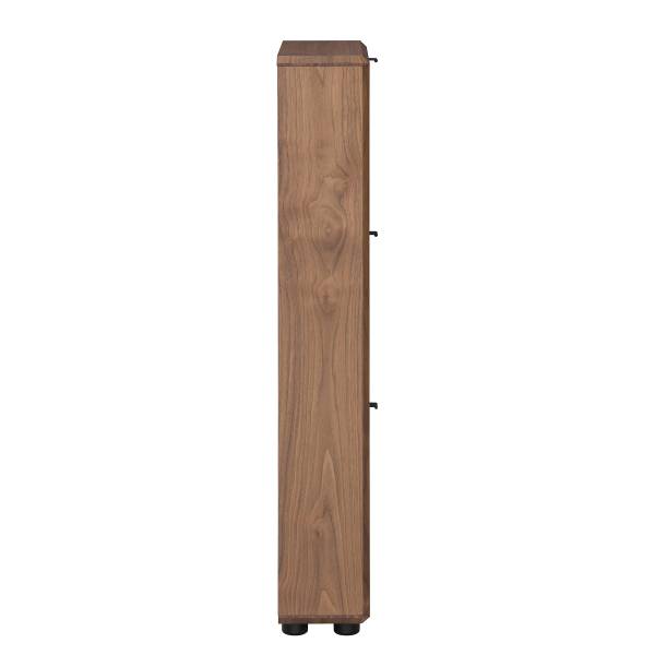 Bascule à chaussures plaquée Guabay Placage noyer véritable - Hauteur : 111 cm