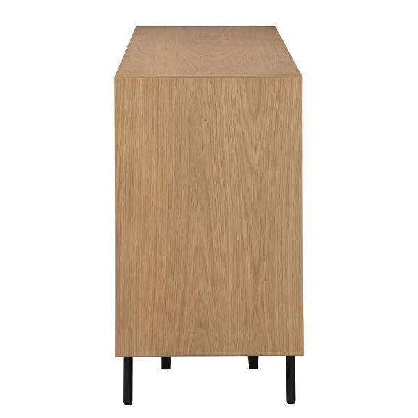 Madia di legno impiallacciato Katiya Rovere / Nero