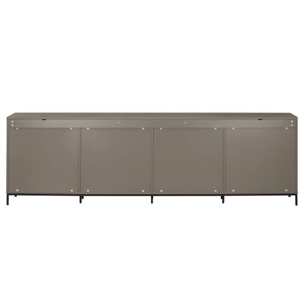 Sideboard HARMA 240 cm Taupe / Schwarz - Taupe