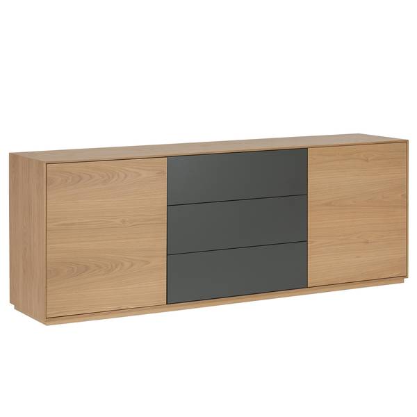 Sideboard Dokaba Eiche / Dunkelgrau