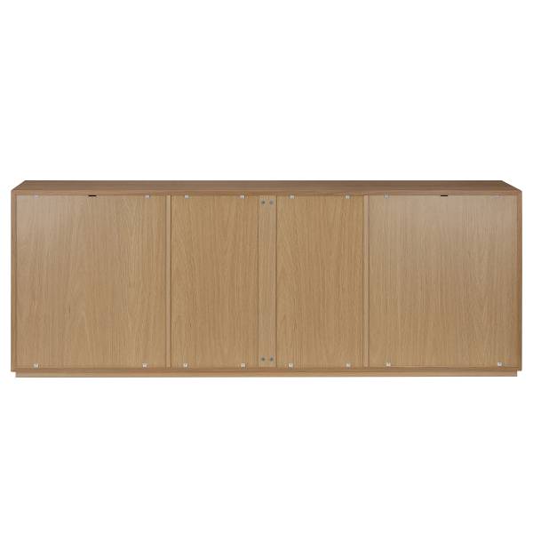 Sideboard Dokaba Eiche / Dunkelgrau