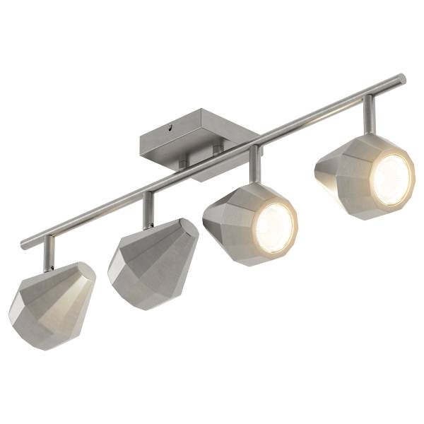 Lampada da soffitto ILKA Ferro - 4 punto luce - Argento