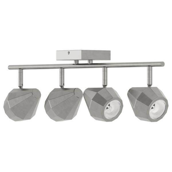 Lampada da soffitto ILKA Ferro - 4 punto luce - Argento