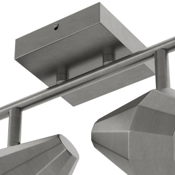 Lampada da soffitto ILKA Ferro - 4 punto luce - Argento