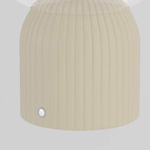 Lampe de table rechargeable VISOR Verre / Fer - Beige