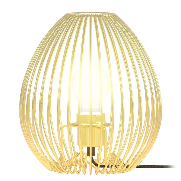 Lampada da tavolo ROCAR Ferro - 1 punto luce - Dorato