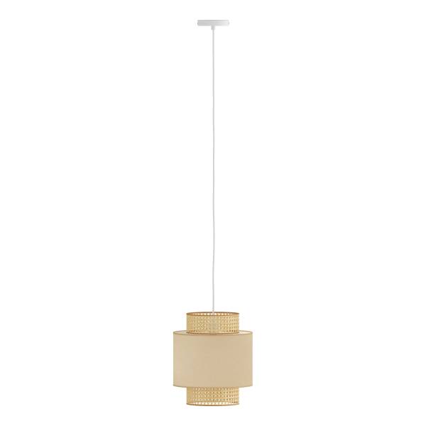 Lampada a sospensione KOLEK Lino / Rattan - 1 punto luce