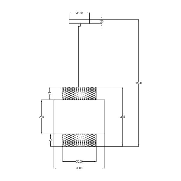 Lampada a sospensione KOLEK Lino / Rattan - 1 punto luce
