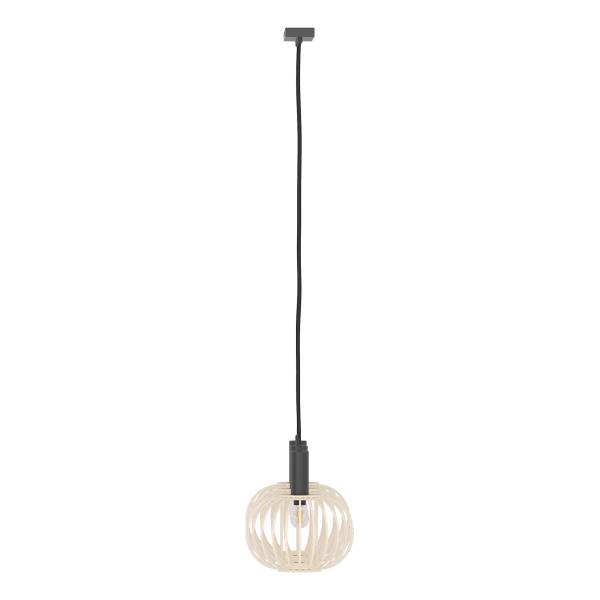 Suspension ZESTA - 3 ampoules Bambou massif / Fer