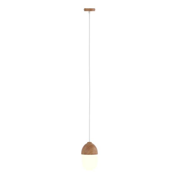 Hanglamp MENTY type A opaalglas/ijzer - 1-lichts