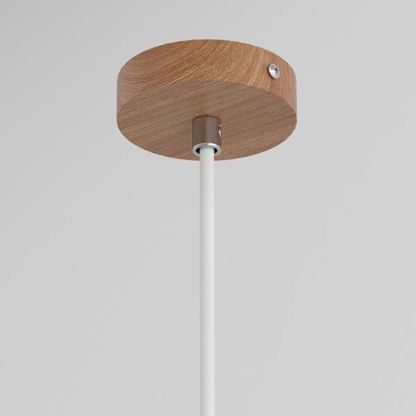 Suspension MENTY - Type B Verre opalin / Fer - 1 ampoule