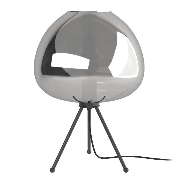 Lampada da tavolo ARA Vetro fumè / Ferro - 1 punto luce