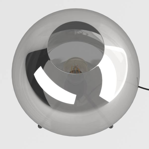 Lampada da tavolo ARA Vetro fumè / Ferro - 1 punto luce