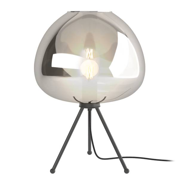 Lampada da tavolo ARA Vetro fumè / Ferro - 1 punto luce