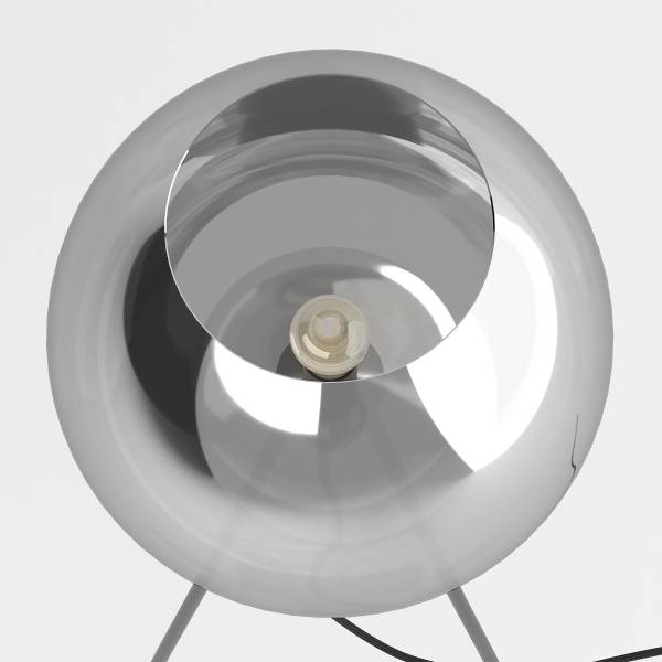 Lampadaire ARA Verre fumé / Fer - 1 ampoule