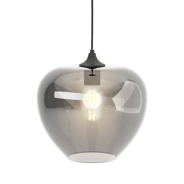 Lampada a sospensione ARA Vetro fumè / Ferro - 1 punto luce