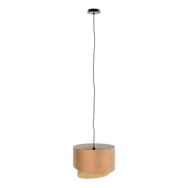 Lampada a sospensione OKO B Tessuto / Rattan - 1 punto luce
