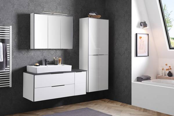 Spiegelkast met verlichting Stella wit