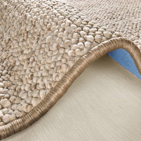 Wollteppich Wolly rund Polypropylen / Fleece - Beige - Durchmesser: 200 cm