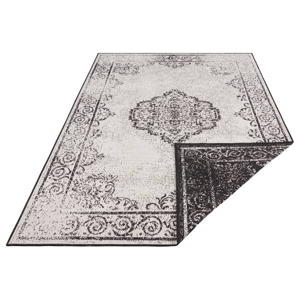 Tapis intérieur & extérieur Cebu Polypropylène - Noir / Crème