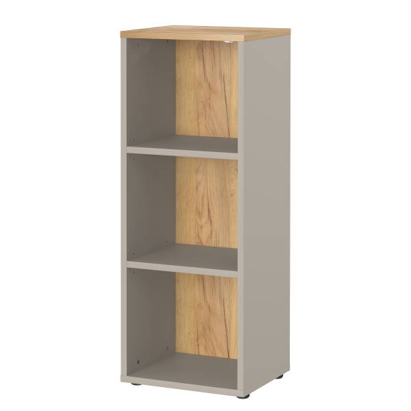 Open archiefkast Deltona steengrijs/Navarra eikenhouten look