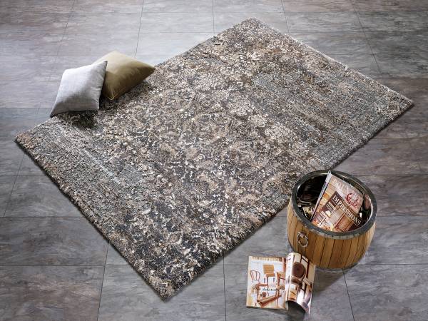 Tappeto a pelo corto Echo Pearl Polipropilene / Poliestere - Marrone / Beige - 120 x 170 cm