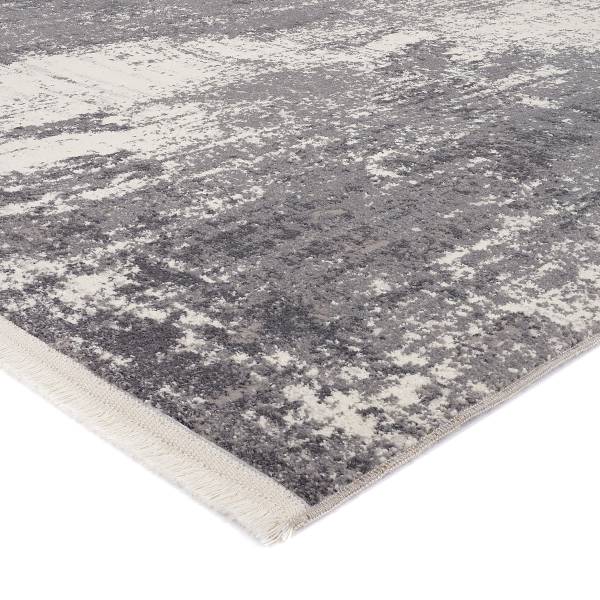 Kurzflorteppich Plumaluxe Two Polypropylen / Polyester - Grau - 120 x 170 cm