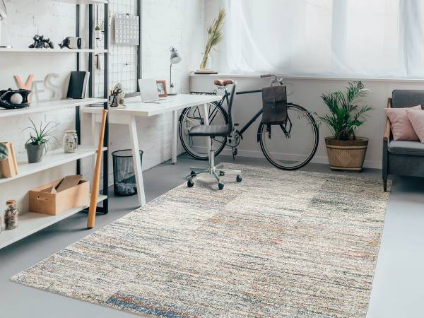 Tapis poils courts Moss Line Polypropylène - Crème - 80 x 150 cm
