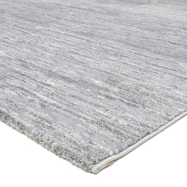 Laagpolig vloerkleed Casella Mono polyester - grijs - 240 x 340 cm
