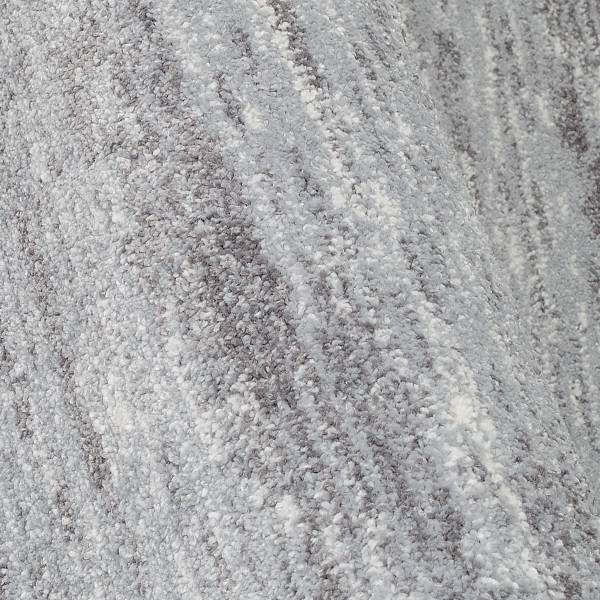 Laagpolig vloerkleed Casella Mono polyester - grijs - 240 x 340 cm