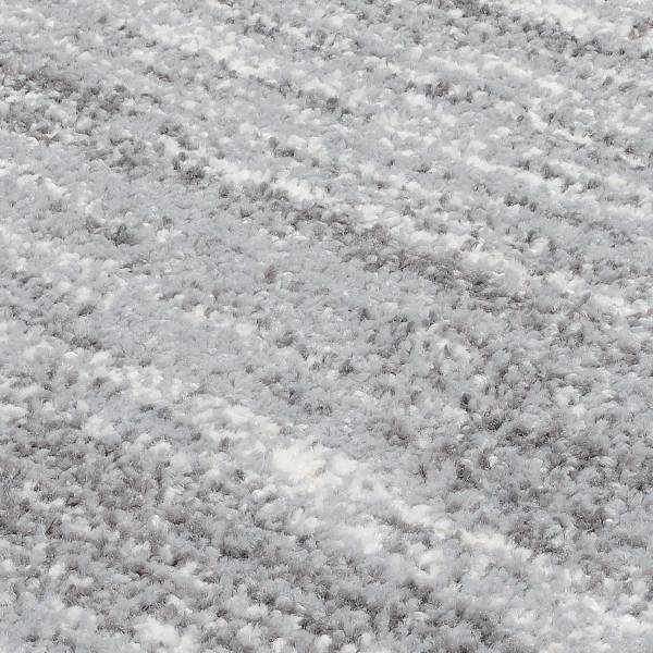 Laagpolig vloerkleed Casella Mono polyester - grijs - 240 x 340 cm