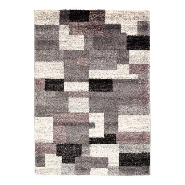 Tappeto a pelo corto Lively Orbit Polipropilene - Grigio viola - 120 x 170 cm