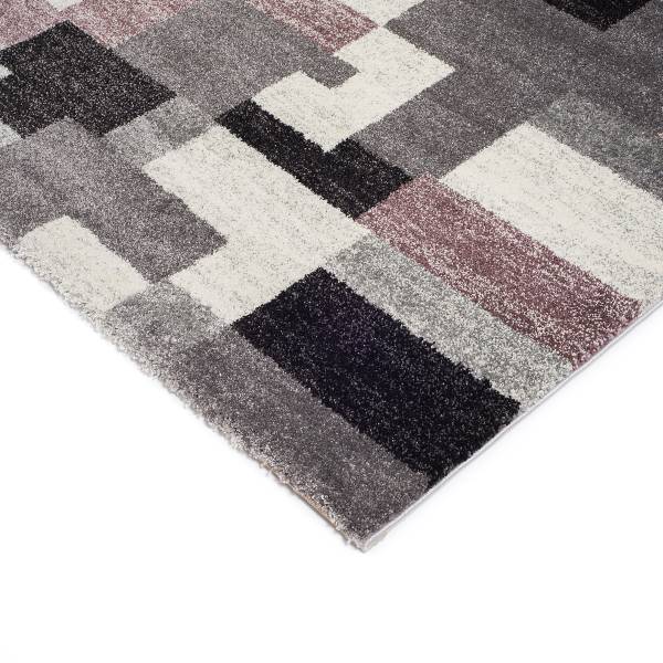 Tappeto a pelo corto Lively Orbit Polipropilene - Grigio viola - 120 x 170 cm