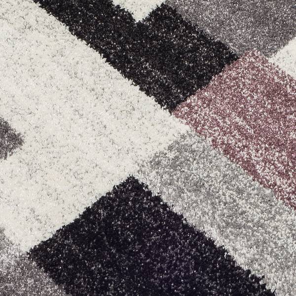 Tappeto a pelo corto Lively Orbit Polipropilene - Grigio viola - 120 x 170 cm